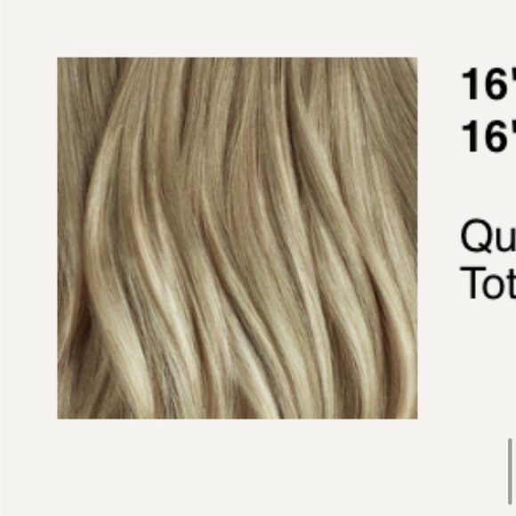 NEW LUXY Sandy Blonde Balayage 16” Clip In Hair Extensions 160g — 6 WEFT SET - Picture 2 of 15